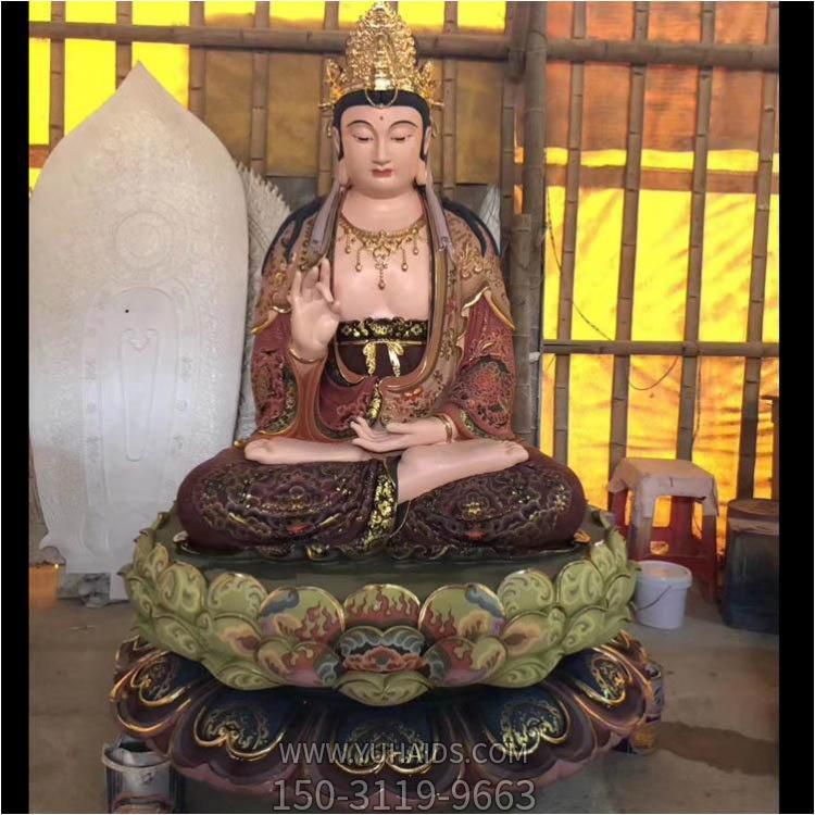寺庙宗教玻璃钢佛像文殊普贤博鱼网页版