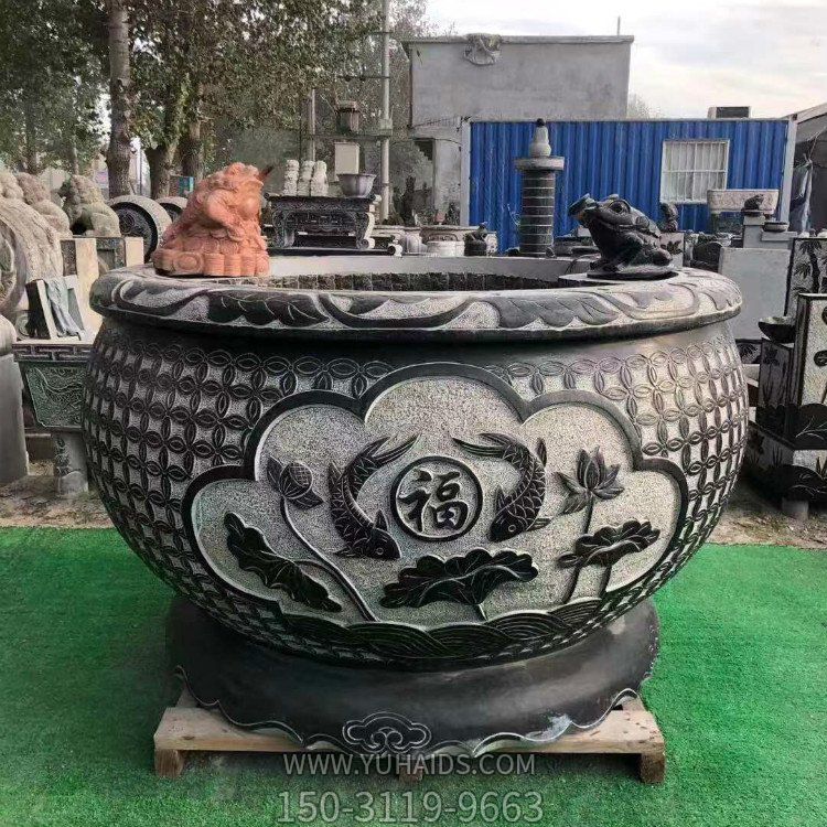 青石大水缸，石雕缸博鱼网页版