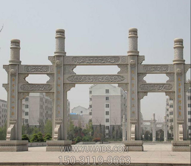 冲天式三间四柱无楼牌坊博鱼网页版