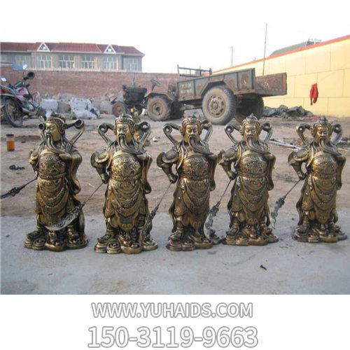 铜雕户外园林景观关公博鱼网页版摆件