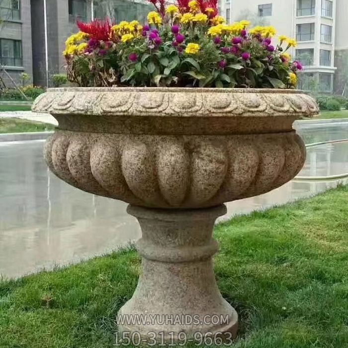 欧式花岗岩园林石雕花盆博鱼网页版