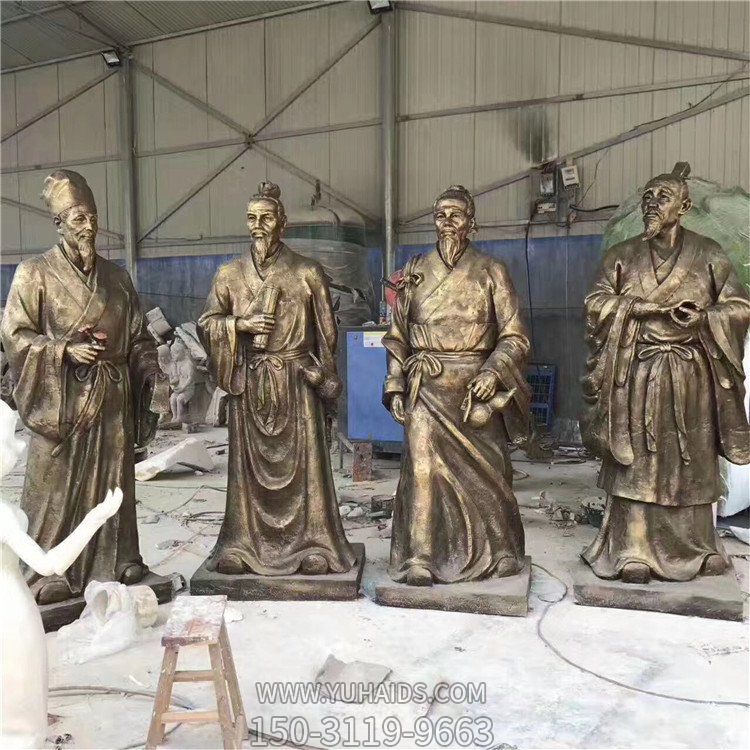 玻璃钢仿铜户外校园古代名人博鱼网页版
