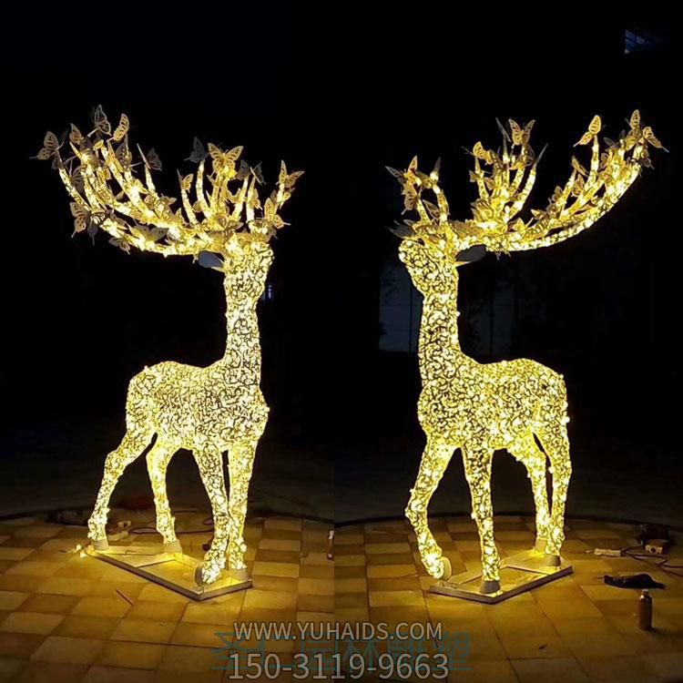 不锈钢镂空照明反光梅花鹿博鱼网页版