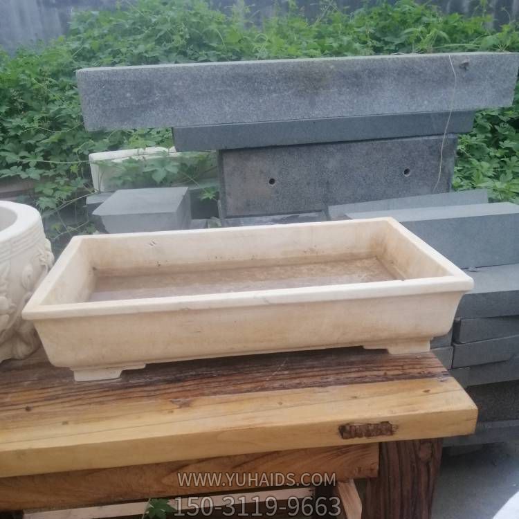 晚霞红大理石石雕户外园林庭院鱼缸博鱼网页版