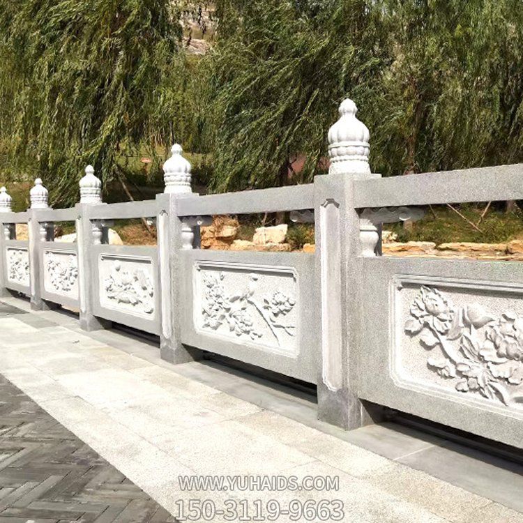 梅兰竹菊刻花石雕栏板博鱼网页版