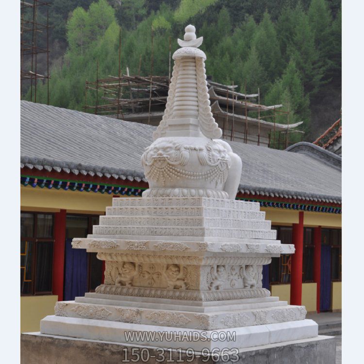 大理石石雕寺庙景观舍利塔博鱼网页版