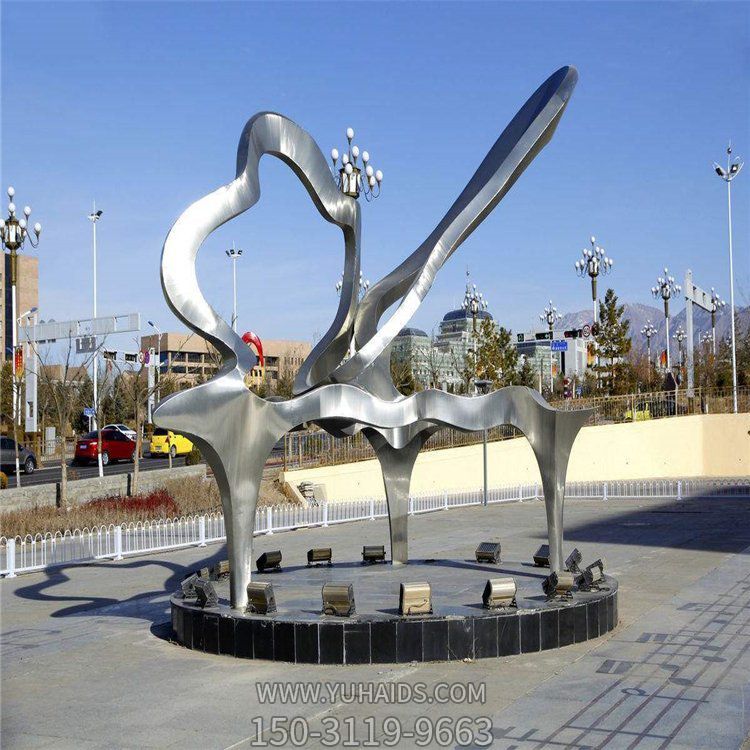 户外不锈钢景区园林博鱼网页版 大型公园广场摆件