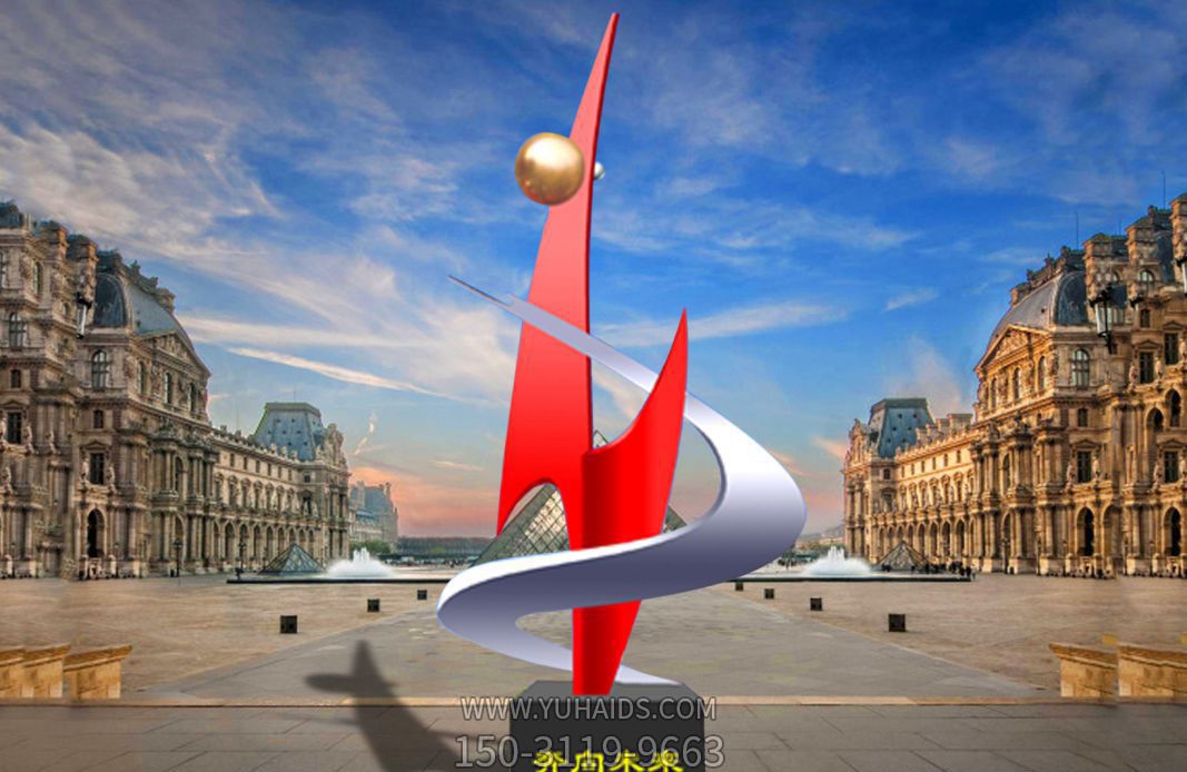 城市创意抽象不锈钢未来博鱼网页版