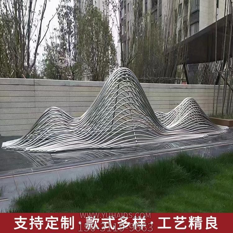 不锈钢精神镂空拉丝景观假山博鱼网页版