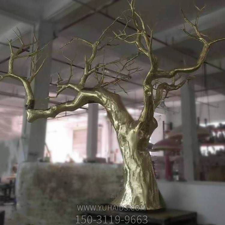 不锈钢抽象创意园林景观树博鱼网页版摆件