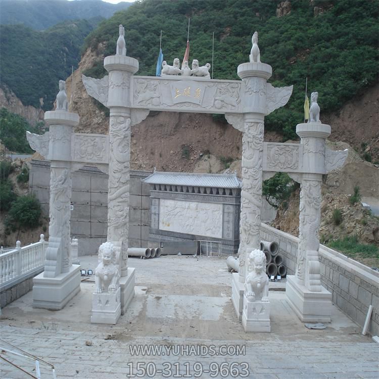 大理石石雕户外园林景观牌坊博鱼网页版