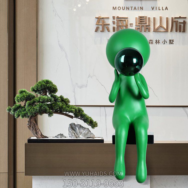 玻璃钢抽象网红店铺美陈摆件博鱼网页版