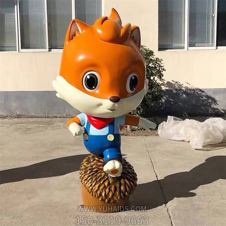 玻璃钢卡通商场园林景观小松鼠博鱼网页版