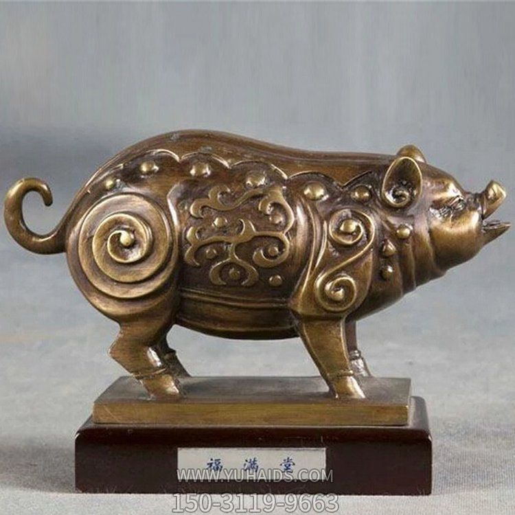 室内铜雕十二生肖猪博鱼网页版