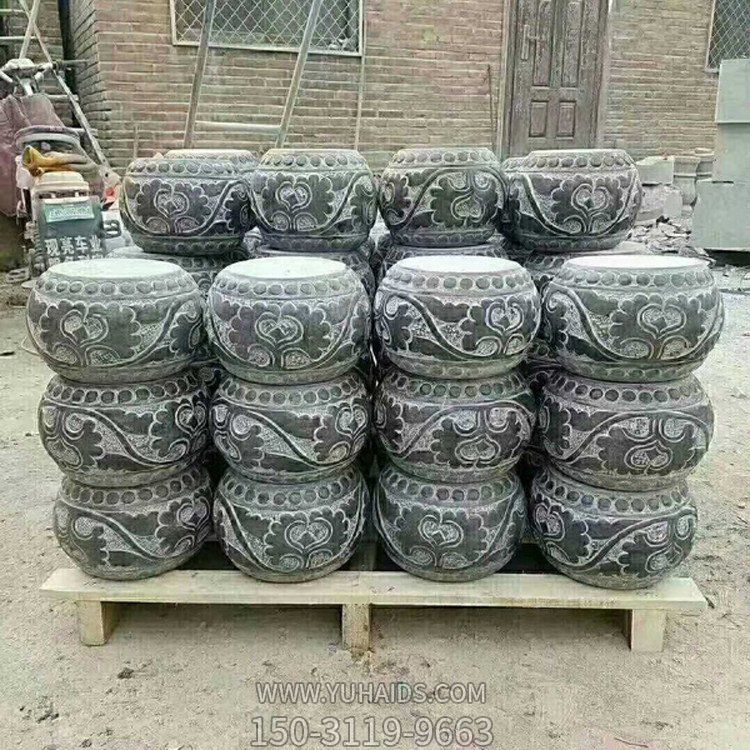 青石柱墩，寺庙柱子底部用的石墩子博鱼网页版