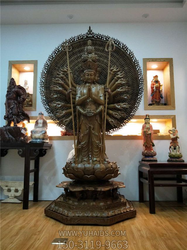 家居供奉铜雕千手观音博鱼网页版