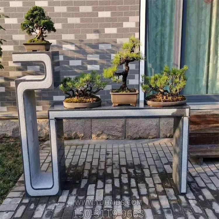 石雕中式花架 庭院别墅室外盆景博鱼网页版