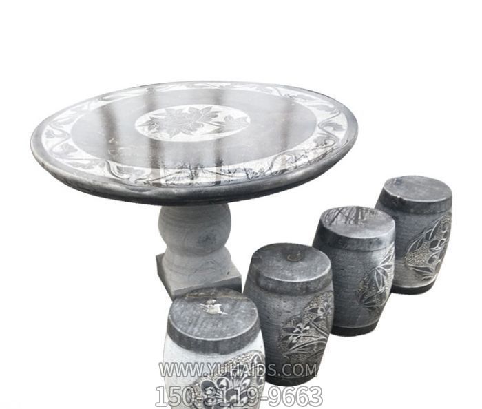 景点寺院摆放抛光大理石桌凳博鱼网页版