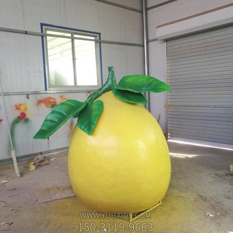 采摘园玻璃钢喷漆彩绘仿真柚子水果博鱼网页版