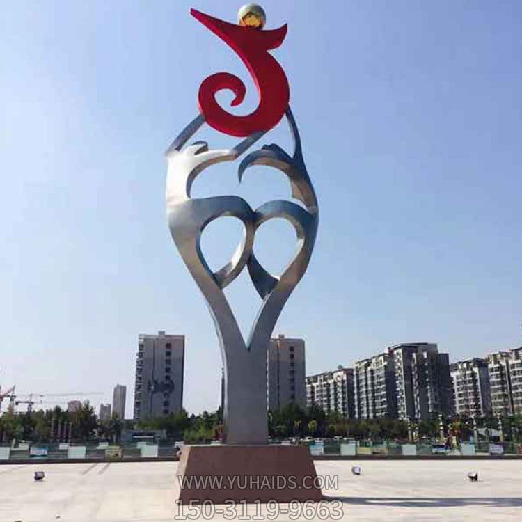 户外广场不锈钢创意园林大型景观摆件博鱼网页版
