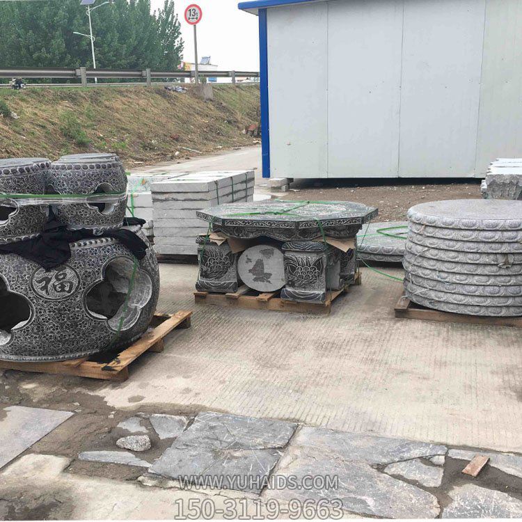 青石石雕空心创意石桌石凳博鱼网页版