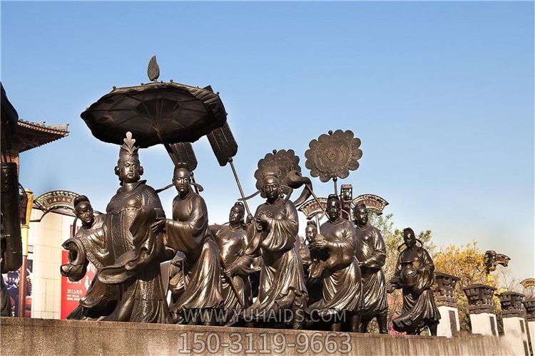 古代人物景观不锈钢仿铜行走的人物博鱼网页版