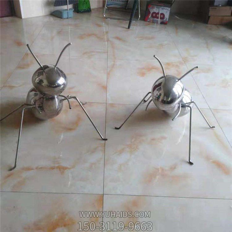 户外公园不锈钢镜面抽象蚂蚁博鱼网页版