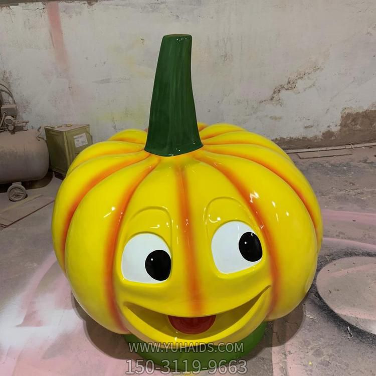 玻璃钢卡通南瓜创意蔬菜造型幼儿园摆件博鱼网页版