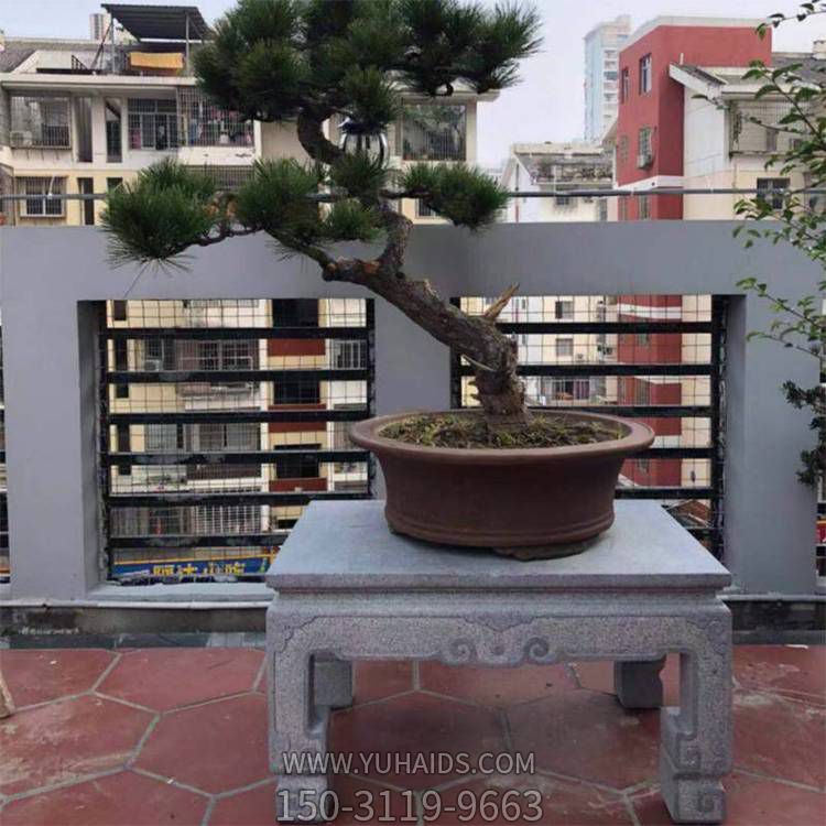 庭院阳台摆放砂岩雕刻中式盆景花架博鱼网页版