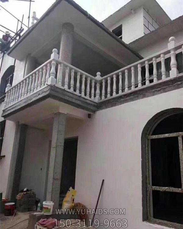 别墅阳台装饰汉白玉雕刻欧式防护栏杆石柱博鱼网页版