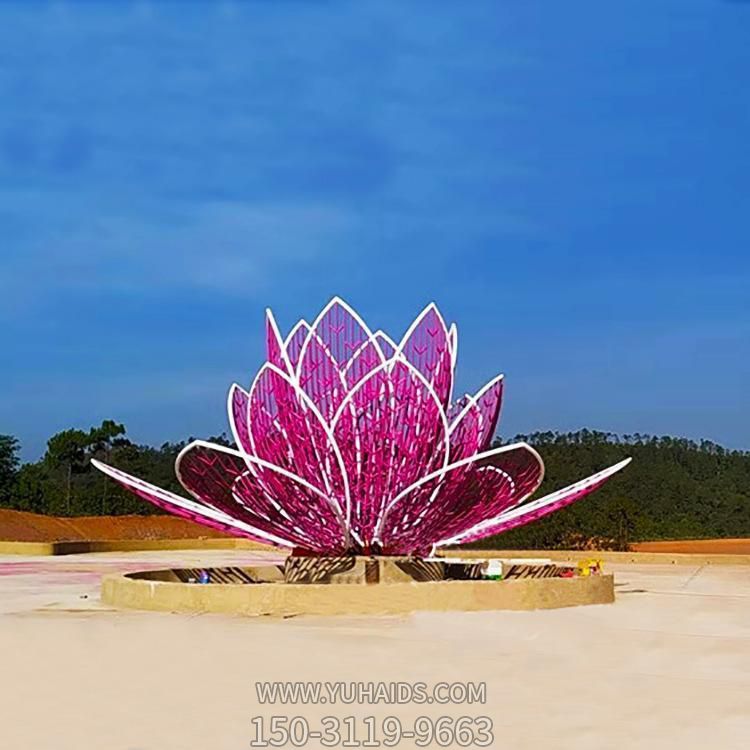 户外广场不锈钢创意景观莲花博鱼网页版