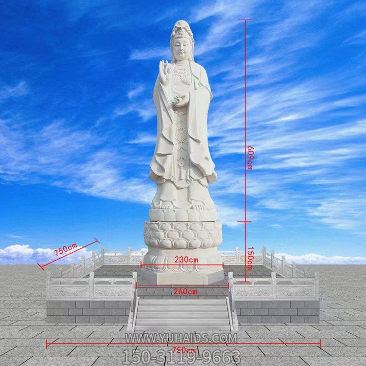 石雕观音大型佛像汉白玉地藏王菩萨寺庙供摆件博鱼网页版