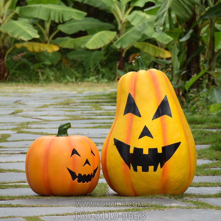 儿童主题公园摆放玻璃钢卡通万圣节南瓜灯博鱼网页版