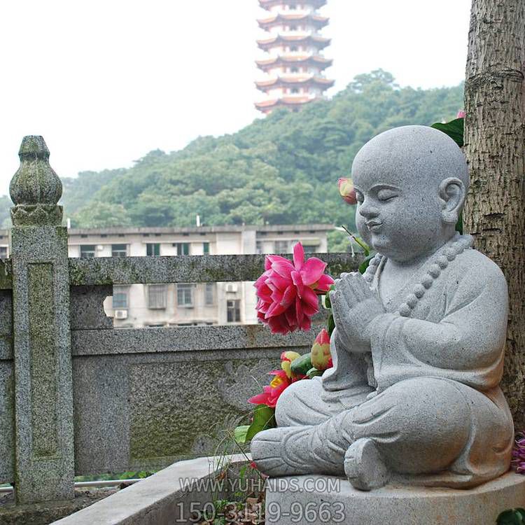 寺庙砂石石雕户外小和尚小沙弥博鱼网页版