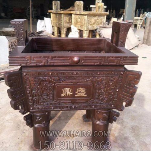 铜雕鼎博鱼网页版户外寺庙摆件