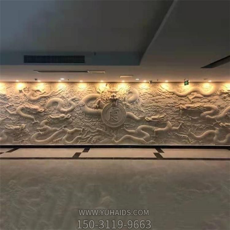 室内创意大理石石雕浮雕龙影壁博鱼网页版