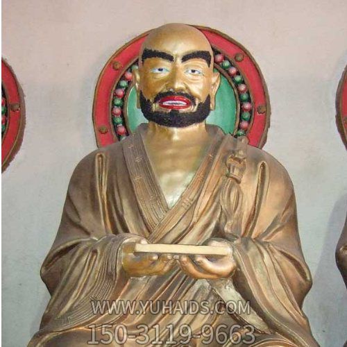 景点寺院摆放五百罗汉人物铜佛像博鱼网页版