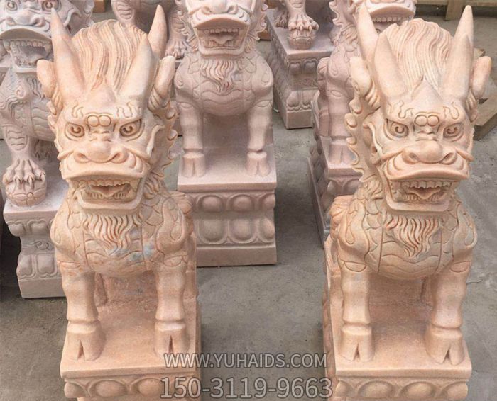 庭院晚霞红石雕麒麟博鱼网页版