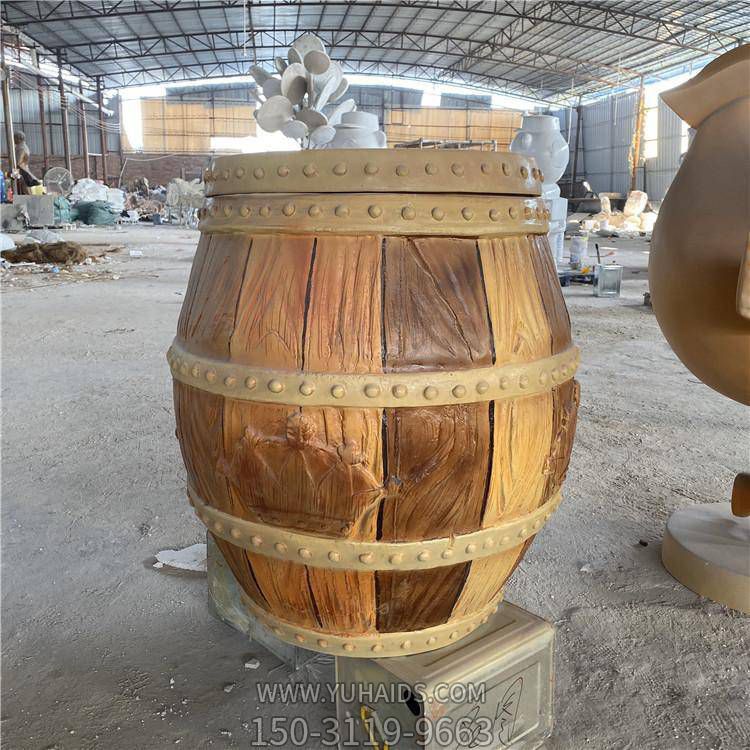 室外仿木卡通造型垃圾桶博鱼网页版