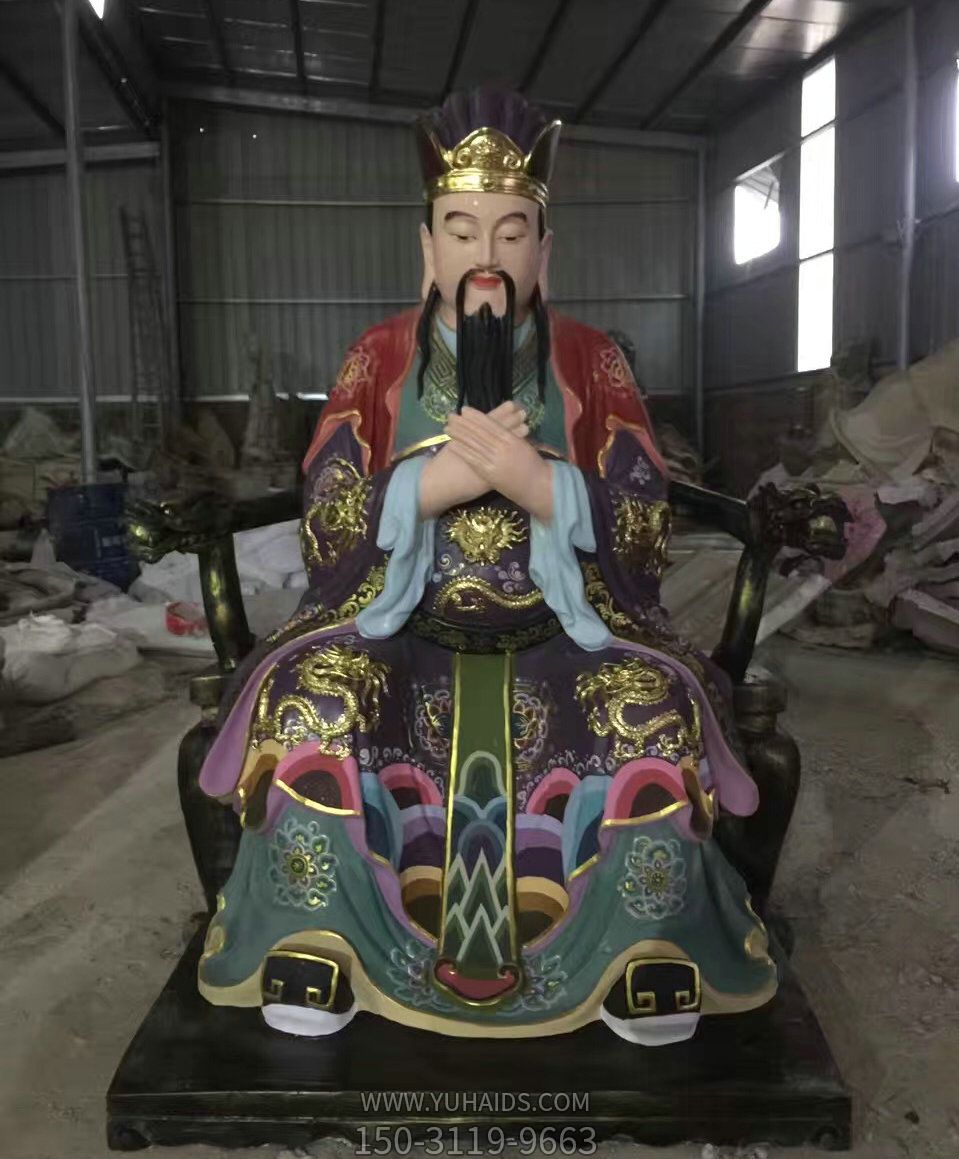 大型玻璃钢彩绘户外景区三官博鱼网页版