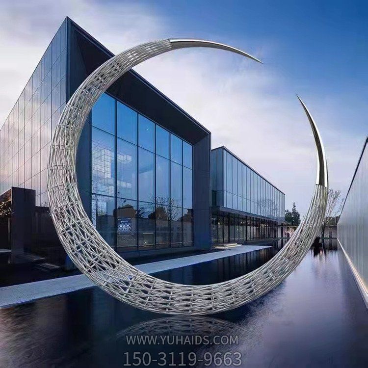 不锈钢镂空喷泉水景创意月亮博鱼网页版