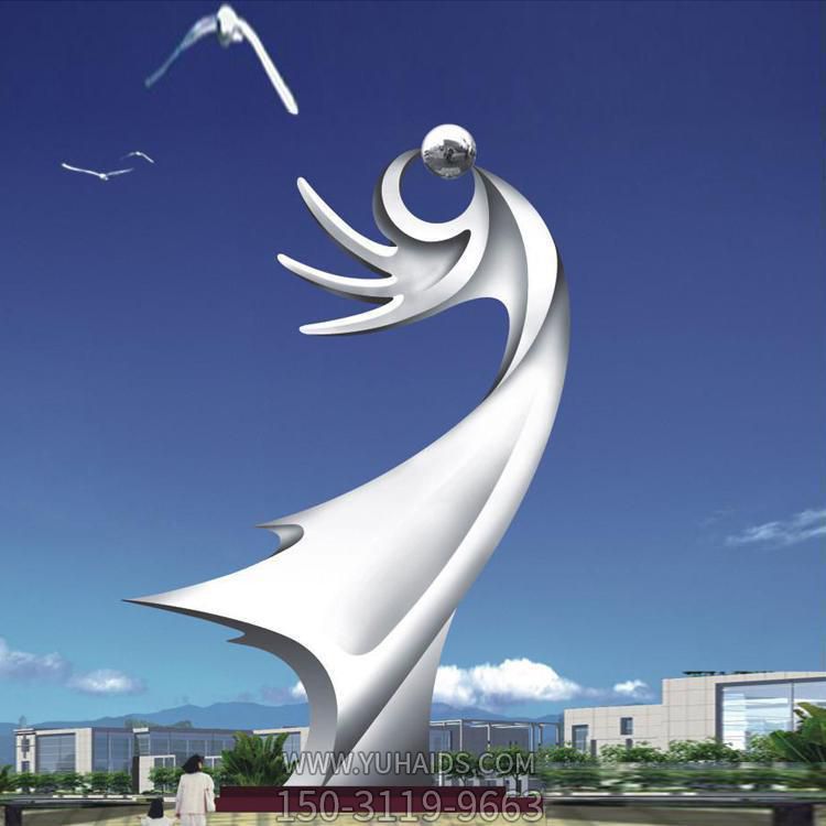 广场大型不锈钢户外抽象景观博鱼网页版