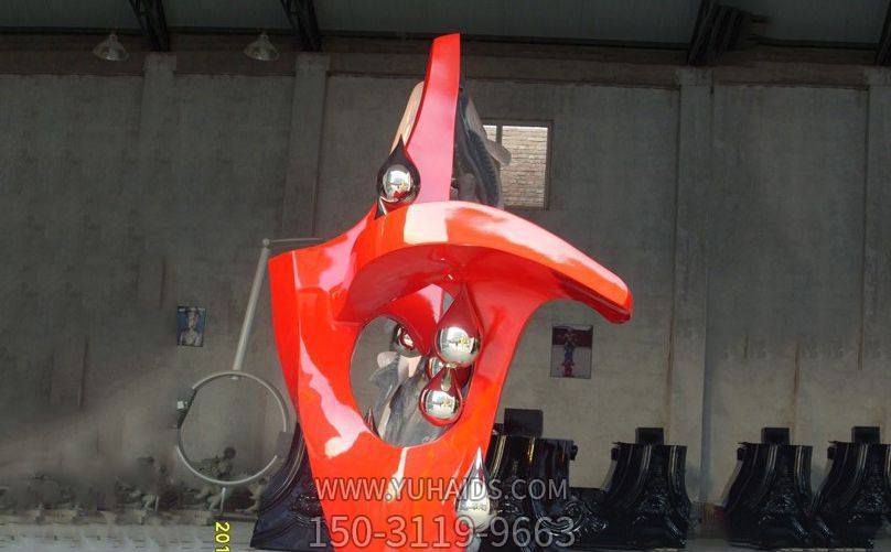 不锈钢抽象户外装饰美陈水滴博鱼网页版