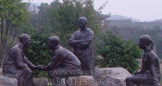 毛主席商谈国事人物园林景观铜毛泽东博鱼网页版