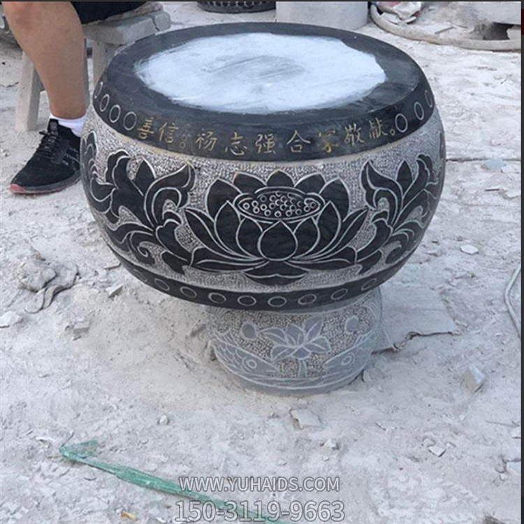 寺庙柱子石墩，柱底柱墩石博鱼网页版