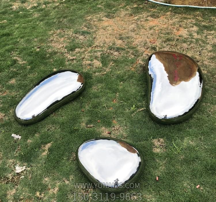 售楼庭院不锈钢镜面水滴装饰摆件博鱼网页版