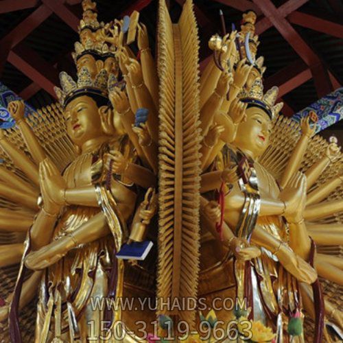 大型千手观音铜像 寺庙供奉佛像博鱼网页版