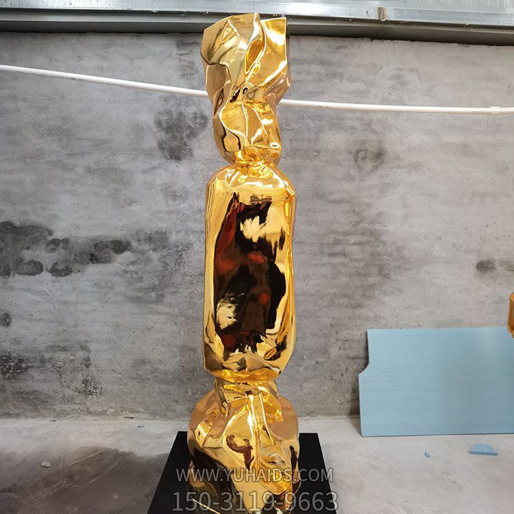 不锈钢镜面抽象糖果景观公园户外摆件博鱼网页版