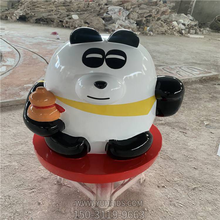 玻璃钢景观玻璃钢抽象熊猫博鱼网页版