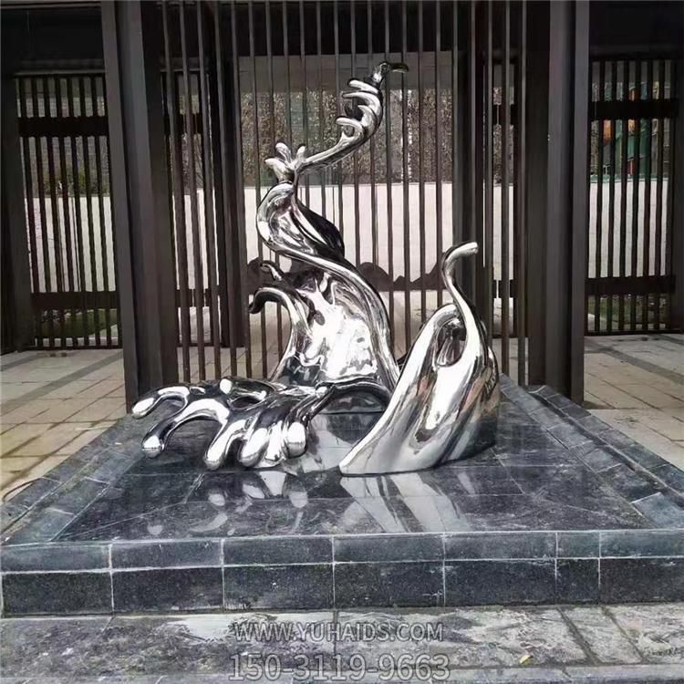 酒店广场不锈钢镜面海浪博鱼网页版